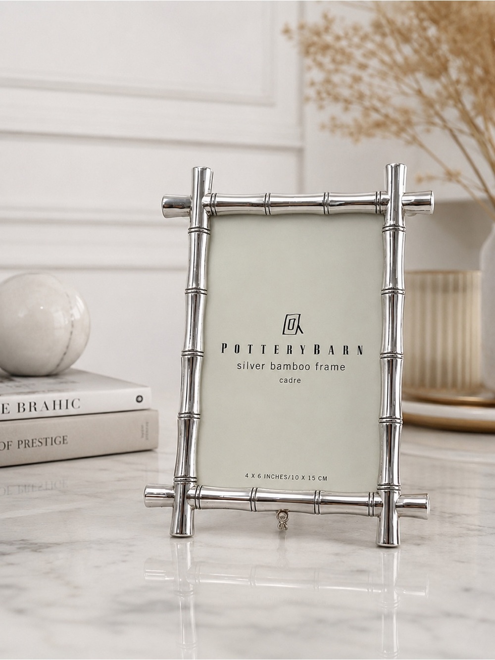✨ NEW Pottery Barn Silver Bamboo Frame ✨